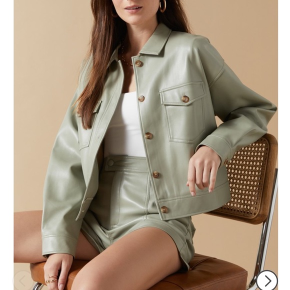 Jessamyn Cropped Shacket - Picture 1 of 4